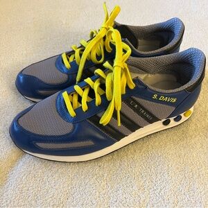 Adidas LA Trainer Retro Running Shoes Custom “S. Davis” - Size 11.5 (EUC)
